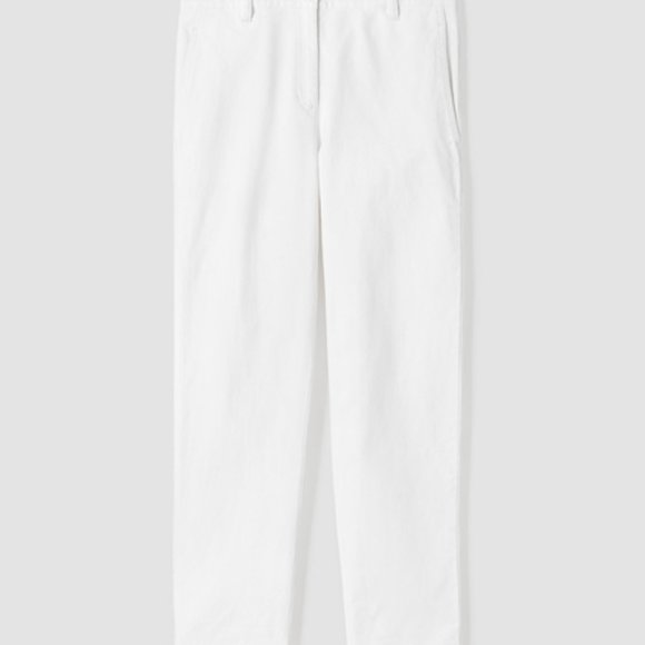 Eileen Fisher Cotton Hemp Stretch Tapered Pant Sz 18 - Picture 4 of 11